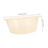 Beatifufu 2pcs Large Spa Foot Bath Tub Foot Massage Soaking Bucket Plastic Wash Basin for Face and Cleaning view 2