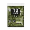 Disposable Compact Shaving Kit (10 Pack) - with Razor, Shaving Cream, Washcloth, and Aftershave Wipe  Travel Ready Grooming Essentials - Perfect Personal Shave Kit or Charity Gift Set (Green) view 1