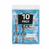 Disposable Compact Shaving Kit (10 Pack) - with Razor, Shaving Cream, Washcloth, and Aftershave Wipe  Travel Ready Grooming Essentials - Perfect Personal Shave Kit or Charity Gift Set (Blue) view 1