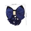 Mikinona 3pcs Professional Woman Bowknot Hair Clip Net Elegant Bun Maker Accessory for Ladies for Work and Special Occasions Hair Bun Decor for Polished Look view 2