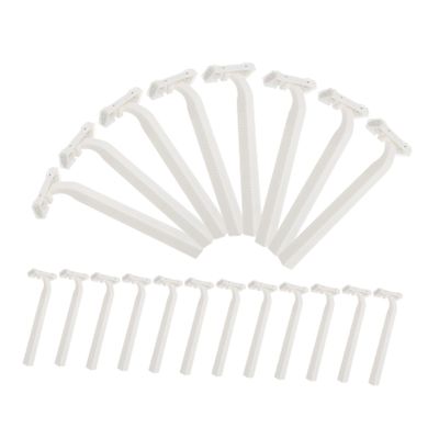 ADOCARN 20pcs Fine Blade Handle Razor for Women Arm Hair Shaver Travel Manual Beard Trimmer
