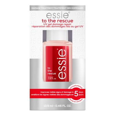 essie nail care, UV gel damage repair treatment, to the rescue nail repair base coat, 0.46 fl oz