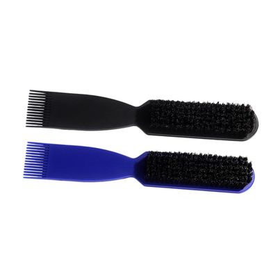 ASAKKURA 2pcs Vintage Manual Shaving Brush Beard Comb Men Dual-use Grooming Tools for Beard Styling Hair Care Soft Material for Travel Barber Use