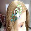 100% Handcrafted Stylish Wire Wrapped Hair Clip. Handmade Unique, Great Decoration, Good for Parties, Performing,gathering or Hang-out. (Pattern 5) view 2