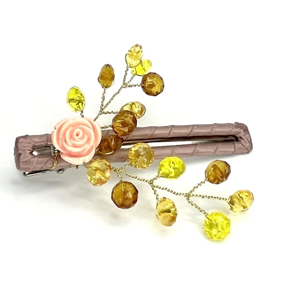 100% Handcrafted Stylish Wire Wrapped Hair Clip. Handmade Unique, Great Decoration, Good for Parties, Performing,gathering or Hang-out. (Pattern 6)