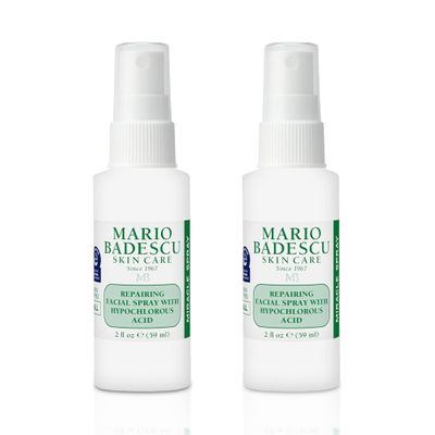 Mario Badescu Repairing HOCl Facial Spray with Hypochlorous Acid  Soothes & Hydrates Angry, Irritated Skin, Reduce Redness & Flare-Ups  pH Balancing, Non-Irritating Cleanser, 2 Fl Oz (Pack of 2)