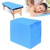 100Pcs Disposable Massage Table Sheets 31" x 71" Non-Woven Fabric Disposable Bed Sheets SPA Bed Cover Breathable Oil-Waterproof Sheets for Travel Spa Tatto Hotel Salon (Blue) view 1