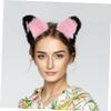 HOLIDYOYO Fluffy Cat Ears Headband for Girls Handmade Furry Hair Accessory for Halloween Cosplay and Carnival Parties Cute Fuzzy Design Comfortable Fit Versatile for Themed Events view 4