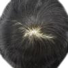 Mens Toupee Wigs Hair System for Men Human Hair Replacement Lace Mens Hair Unit Piece Natural Hairline Toupee for Men (#1 Jet Black, 6''X9''-80% Light Density) view 3