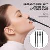 2Head Manual Nose Hair Trimmer Rotating Nasal Hair Cutter With Ear Pickers Portable Nostril Hair Remover Tool Gifts view 2