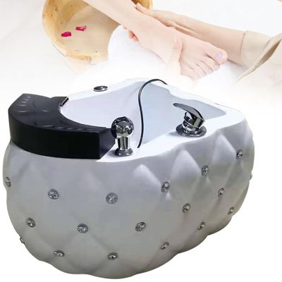 LSBHPPD Foot Spa Bath, Portable Pedicure Foot Spa Bathtub, Pedicure Bowl, Feet Spa Tub, Pedicure Spa Bathtub,Pedicure Chair Shampoo Sink, Sink Spa Foot Shower Wash Salon, Massage Foot,White
