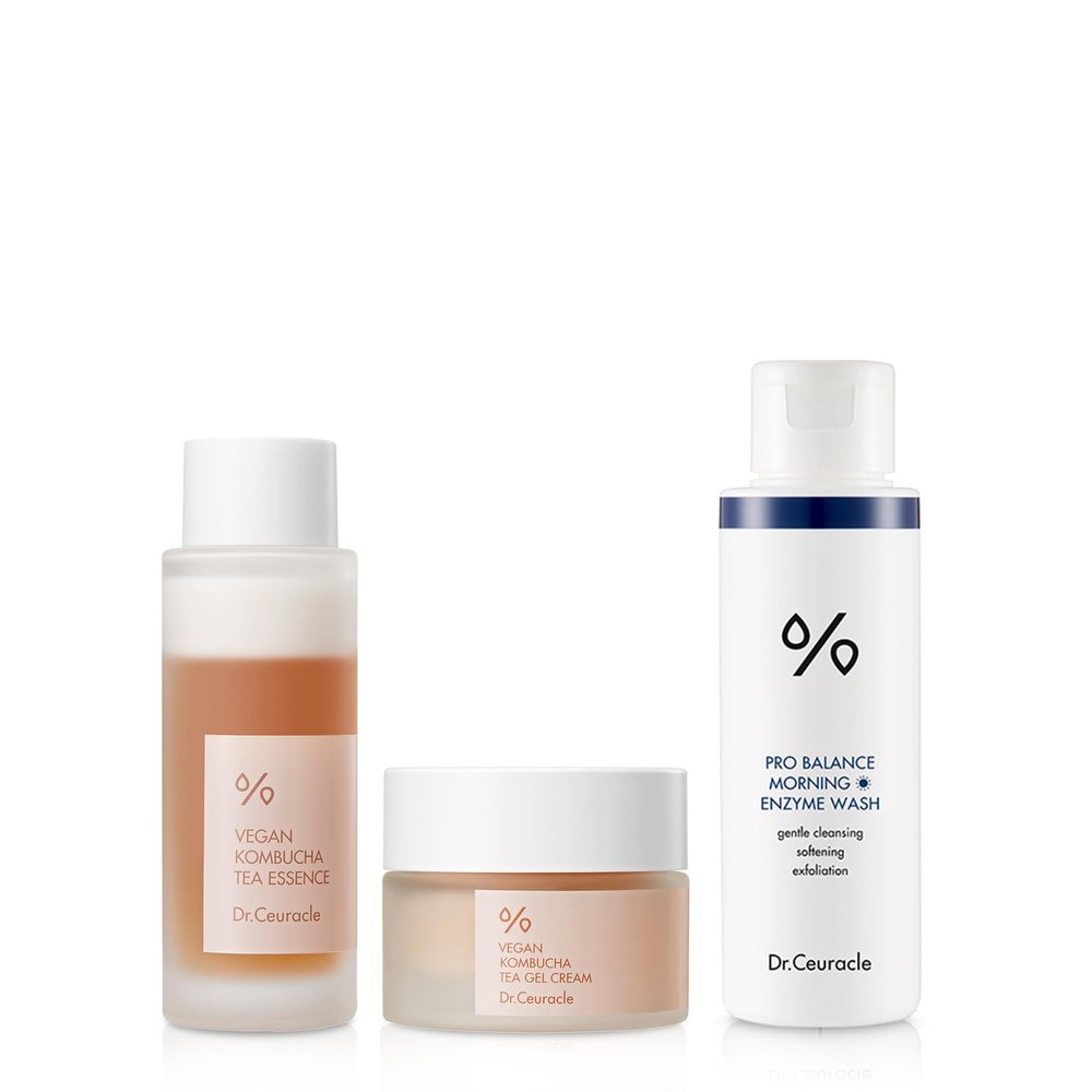 Dr.Ceuracle | Pro Balance Morning Enzyme Wash + Vegan Kombucha Tea Beginning Set