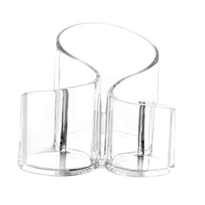 ASAKKURA Acrylic Makeup Brush Storage Box Cosmetic Brush Holder Modern Desk Organizer
