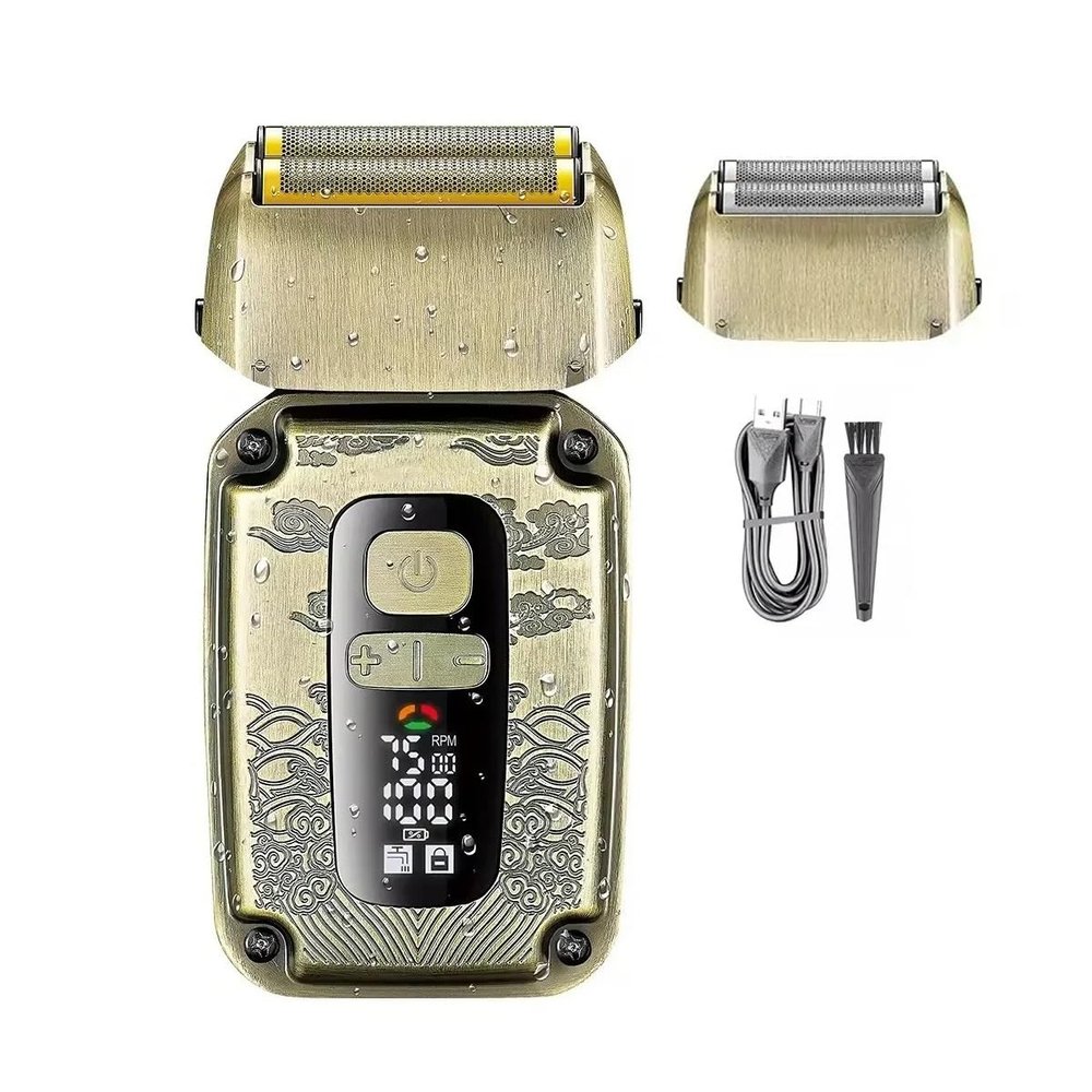 Head Shavers for Bald Men, Adjustable Rechargeable Professional Razor LED Display Washable Beard Foil Shaver for Men