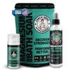 Coach Soak Magnesium Bath Soak Bundle - Bath Flakes with Peppermint & Vitamin C, Oil Spray & Cooling Lotion with MSM - (3 Pack) - Cooling Peppermint view 1