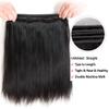 10A Straight Bundles with Closure Human Hair 18 20 22 with 16 Inch Brazilian Human Hair Bundles with Closure 100% Unprocessed Virgin Remy Straight Hair Weave 3 Bundles with 4x4 Lace Closure Free Part view 4