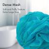 AmazerBath Loofah Sponge, Shower Loofah 75g/PCS - Body Scrubber Loofa Set of 4 - Green, Purple & Blue, Bath Sponge for Men and Women view 2