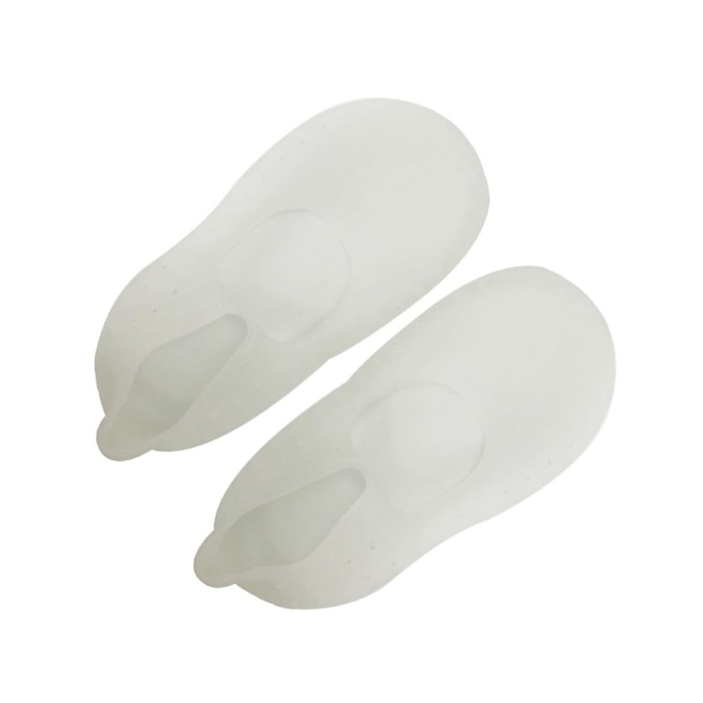 ASAKKURA Silicone Moisturizing Socks for Cracked Feet -Cracking Gel Boat Socks White Breathable Design for Foot Care Compatible All Shoe Types