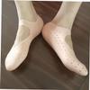 ASAKKURA Silicone Moisturizing Socks for Cracked Feet -Cracking Gel Boat Socks White Breathable Design for Foot Care Compatible All Shoe Types view 3