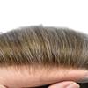 Hair Wonders Hair System for Men Swiss Lace Hairpiece for Men Toupee Real Natural Human Hair Lace Front Mens Hair System 7X9#620#6 Light Brown+20% Grey 110% Light Medium Density view 4