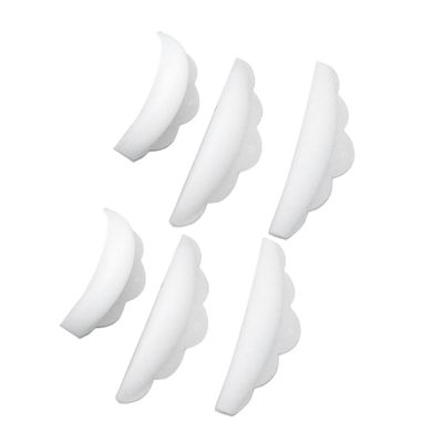 ASAKKURA 6pcs Eyelash Extension Kit Silicone Perming Curler Shield Pads Lash Curler Pads for Asian Eyes