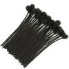 0.4 cm Real Human Hair Dreadlock Extensions 10 inch 30 Strands Full Handmade Permanent Locs Soft Natural Black Locs Extensions for Men Women Kids,Can Be Dyed Bleached Curled view 3