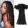 0.4 cm Permanent Loc Extensions Human Hair 8 inch 30 Strands Real Human Hair Dreadlock Extensions Natural Black Dreads Extensions for Men Women Kids 100% Unprocessed Natural Human Hair view 1