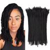 100% Real Human Hair 0.4cm Width 12 Inch Locs Extensions Human Hair Dreadlock 30 Strands Per Pack Full Handmade Dreadlock Extensions Can be dyed and bleached for Men Women Kids view 1