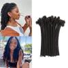 0.6cm Thickness Real Brazilian Human Hair Dreadlock Extensions for Men/Women 12 Inch 30 Strands Full Handmade Permanent Locs Extensions Human Hair Can Be Dyed and Bleached view 1