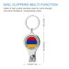 Armenia Flag Nail Clippers, Sharp Sturdy Fingernail and Toenail Clipper view 2
