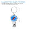 Flag of Congo Nail Clippers, Sharp Sturdy Fingernail and Toenail Clipper view 2