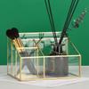 Alipis Makeup Organizer Glass Display Case Frame Cosmetic Storage for Vanity Organizer for Lipsticks Brushes Products for Bedrooms and Bathrooms view 3