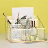 Alipis Makeup Organizer Glass Display Case Frame Cosmetic Storage for Vanity Organizer for Lipsticks Brushes Products for Bedrooms and Bathrooms view 4