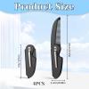 4 Pcs Folding Mustache Comb Portable Beard Comb Fine Teeth Beard Brush Plastic Mustache Brush Moustache Comb Small Pocket Comb for Men Mustache Hair Care Styling Grooming view 2