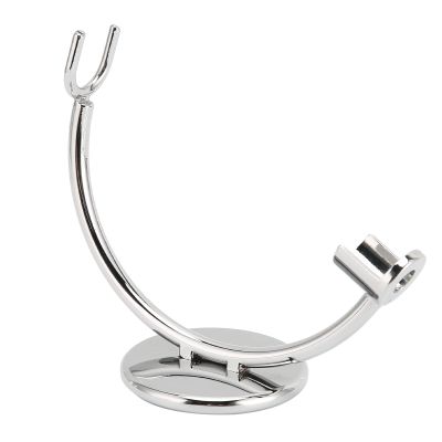 Safety Stand, Single Head High Stability Shaving Brush Holder with Modern Design Shaving Brush Stand, Stainless Steel Shaver Stand for Bathroom and Vanity Use