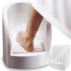 FlexiSpaceUS Press Spray Footwasher,Muslim Footbath with Inlet/Outlet Pipes and Angle Valves,Pedicure Footbath,Automatic Foot Flush view 1
