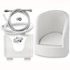 FlexiSpaceUS Press Spray Footwasher,Muslim Footbath with Inlet/Outlet Pipes and Angle Valves,Pedicure Footbath,Automatic Foot Flush view 4
