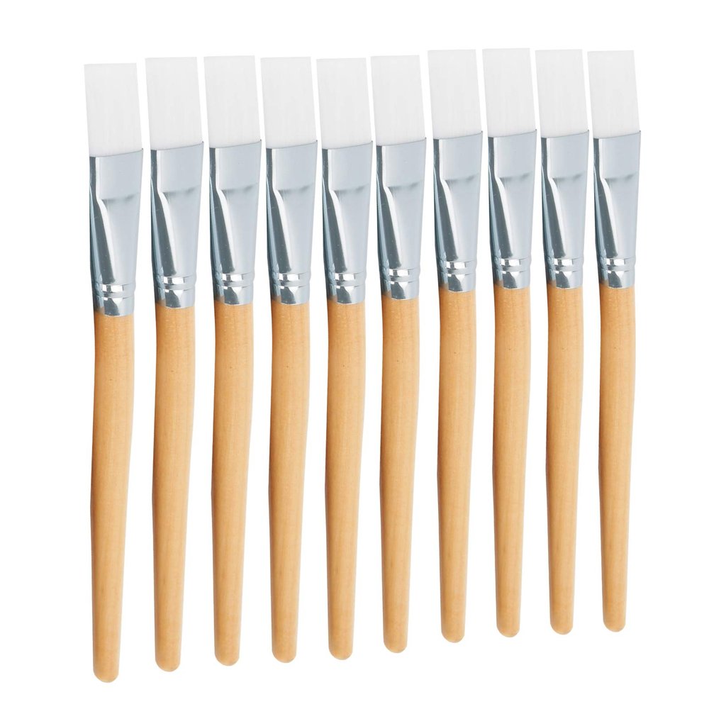 Clay Brush, Face Brush Applicator Brushes DIY Skincare Tool with Wooden Handle Brushes for Facials Soft Hair Mud Applicator