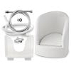 FlexiSpaceUS Pedicure Bath,Electric Vibrating Wet Bath Foot Spa with Inlet/Outlet Pipes and Angle Valves, Press Spray Function view 3
