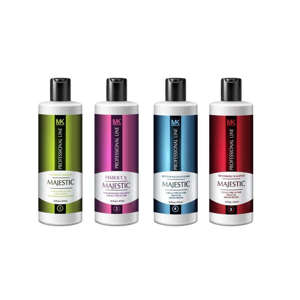 MK PROFESSIONAL Hair BTX 475ml (16.9 fl.oz) - Formaldehyde Free - Complete KIT