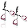 2 Precision Comfort Hold Easy Grip Professional Eyelash Curler Long Lasting Lifted Eyelashes Ergonomic Comfort Hold Voluminous Curls in Seconds Non-Slip Finger Grip (x2 Pink/White) view 1