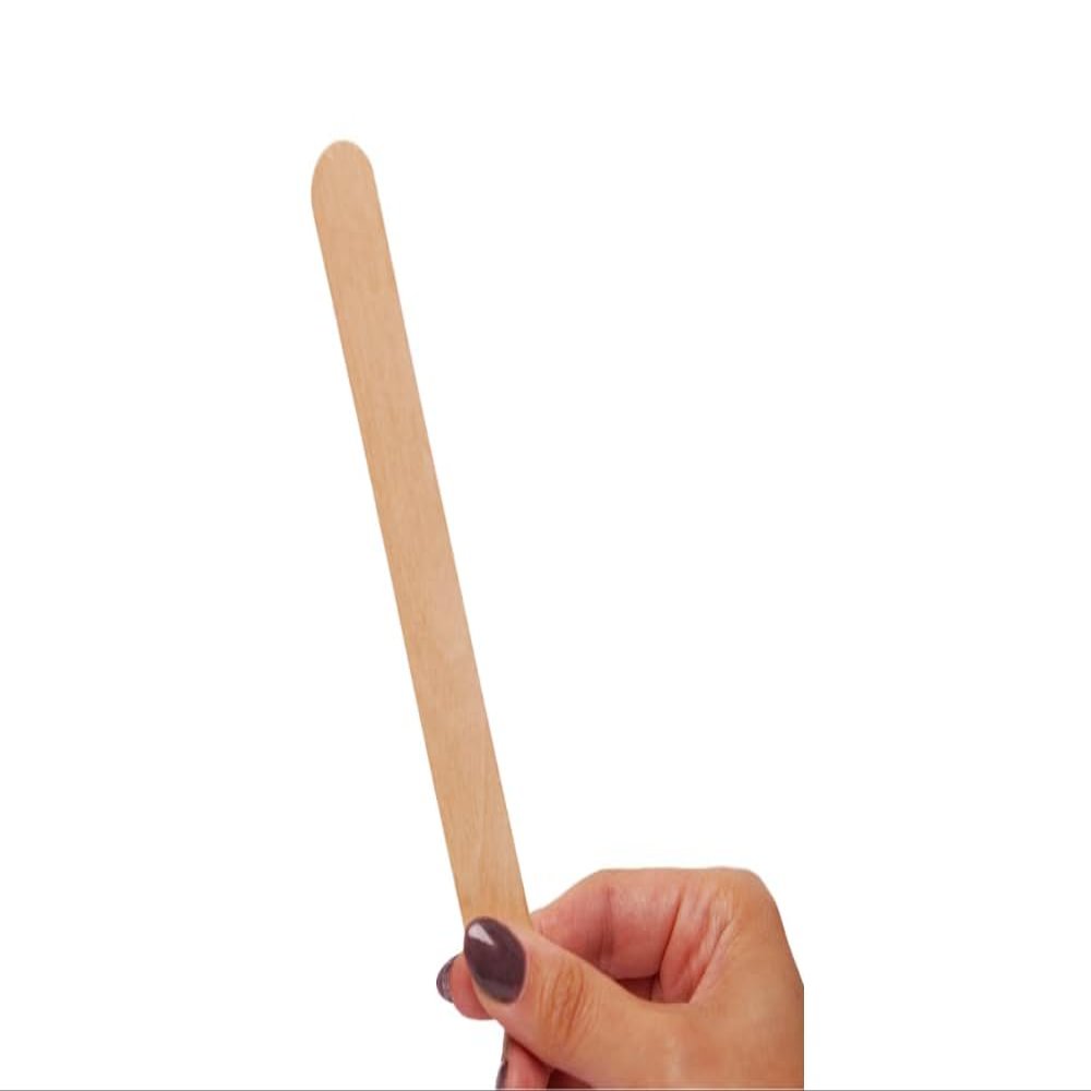 neuBuff Wood Spatulas, Essential Wooden Waxing Sticks for Hair Removal, Perfect for Home Use, Ideal for Brazilian Waxing, Smoothly Applies Hair Removal Wax to Sensitive Areas, Pack of 50