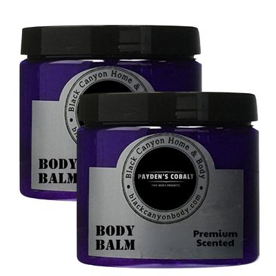 Payden's Cobalt Bergamot & Cedarleaf For Men Scented Body Balm with Jojoba Oil, 16 Oz (2 Pack)