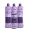 Cadiveu - (3x1 Litter) Plastica Dos Fios Brazilian Keratin Hair Smoothing System, Anti Residue Shampoo And Repair Mask - The Best Treatment System (Set of 3) view 1
