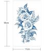 2pcsTemporary Tattoo Long Lasting Fake Tattoo Stickers Flowers Line Peony Birds Lotus Hand Tattoos Thigh(001) view 3