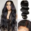 Samrabeauty 13x6 Body Wave Lace Front Wigs Human Hair 200 Density HD Lace Front Human Hair Wig Pre Plucked Lace Frontal Wigs for Women (24 Inch) view 3