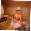 OATIPHO 2pcs Sauna Hats for Women Breathable Felt Bucket Shower Caps Grey Protect Hair from Heat Comfortable Fit for Sauna and Shower Use view 4