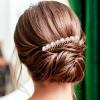 4 Pcs Rhinestone Side Hair Combs Rhinestone Bridal Hair Comb Crystal Flower Hair Clips French Flower Hair Comb for Women Girls Wedding Hair Accessories (Silver Gold) view 3