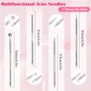 EKIND Acne Blackhead Pimple Remover Acne Tool for Face Nose, Stainless Steel Whitehead Pimple Extraction Tool 4 Piece Set, Premium Pimple Extractor Set with Acne Needles for Effective Skin Care view 2