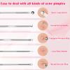 EKIND Acne Blackhead Pimple Remover Acne Tool for Face Nose, Stainless Steel Whitehead Pimple Extraction Tool 4 Piece Set, Premium Pimple Extractor Set with Acne Needles for Effective Skin Care view 3
